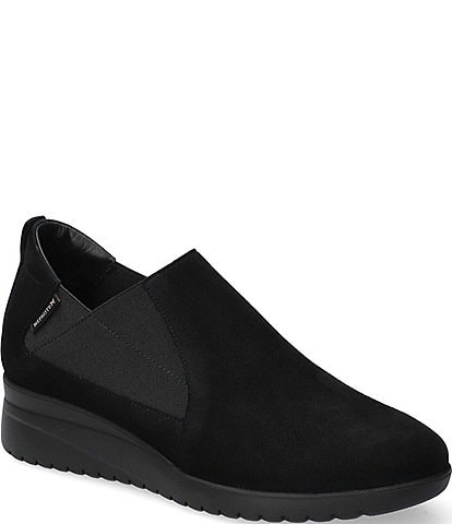 Mephisto Ibelina Suede Wedge Slip Ons