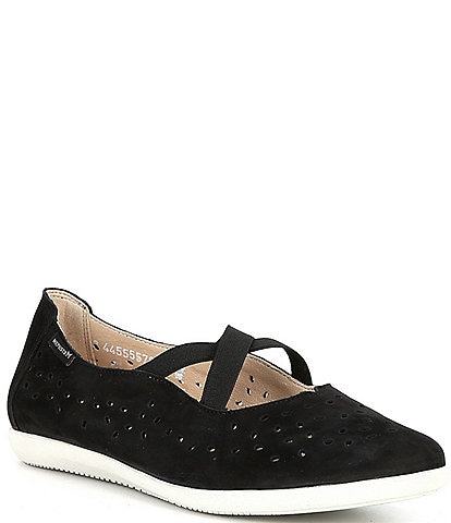 Mephisto Karla Perforated Leather Sneaker Flats