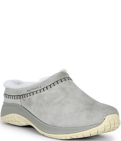 Merrell Women's Encore Ice 5 Waterproof Suede Fur Lined Clogs