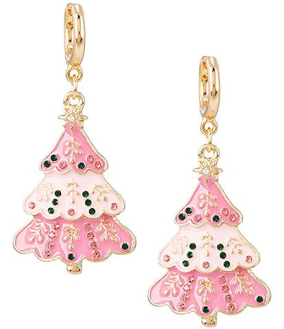 Merry & Bright Christmas Tree Drop Earrings