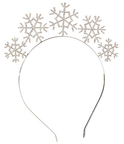 Merry & Bright Crystal Snowflakes Headband