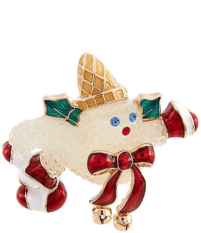 Merry & Bright Flying Mr. Bingle Christmas Pin