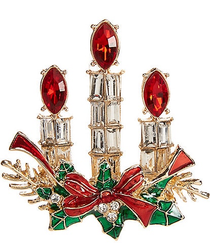 Merry & Bright Holiday Candles Pin