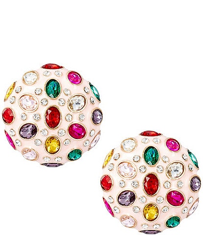 Merry & Bright Holiday Dome Stud Earrings