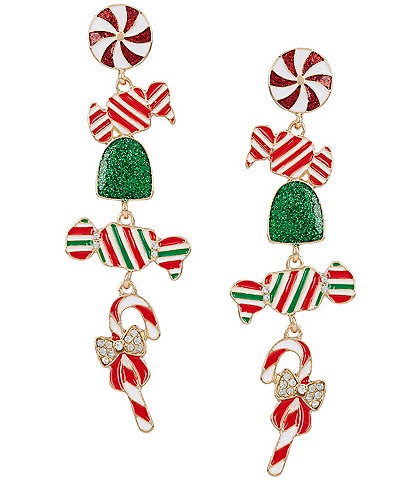 Merry & Bright Holiday Mixed Candy Drop Earrings