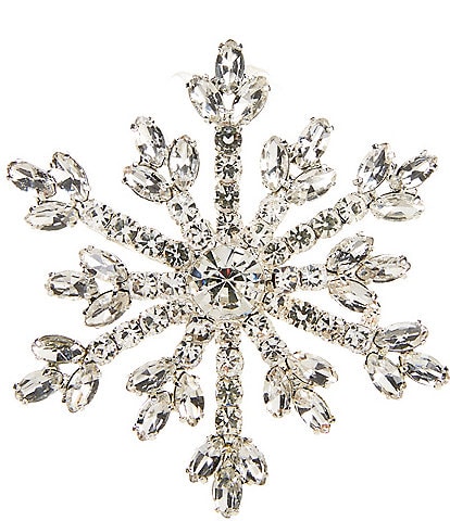 Merry & Bright Holiday Snowflake Pin