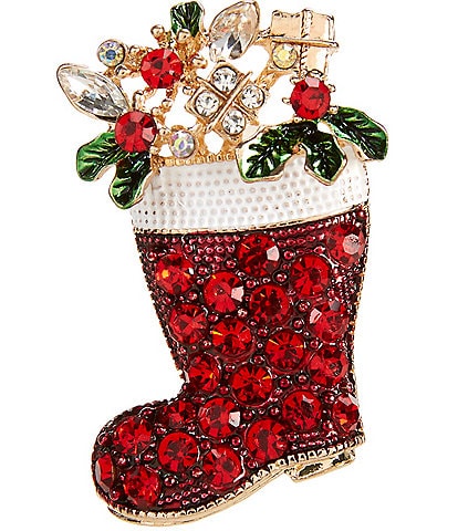 Merry & Bright Holiday Stocking Pin