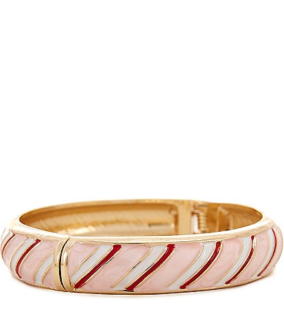 Merry & Bright Holiday Stripes Cuff Bracelet