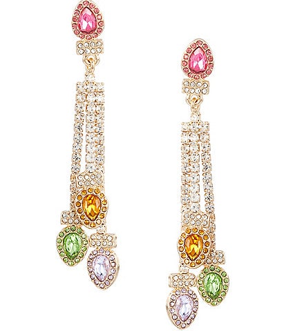 Merry & Bright Holiday Tassel Light Drop Earrings