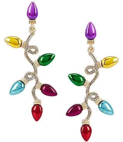 Merry & Bright Light Strand Beaded Drop Earrings