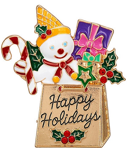 Merry & Bright Mr. Bingle Holidays Pin