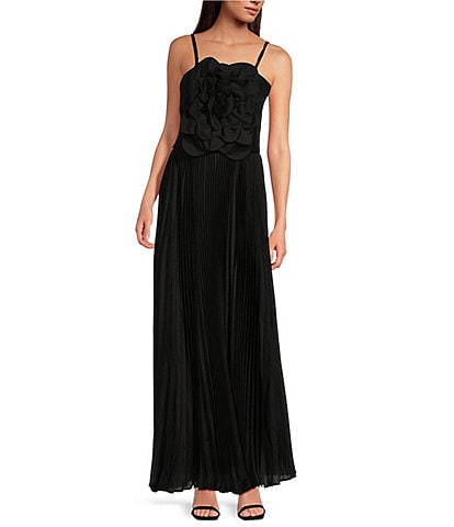 Mestiza New York Dominique Linen Organza Square Neck Sleeveless Convertible Gown