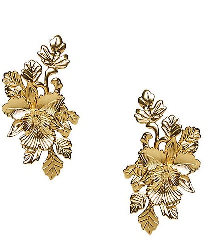 Mestiza New York Laurel Leaf Drop Earrings