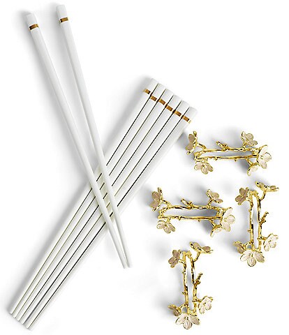 Michael Aram Cherry Blossom Chopsticks & Stands Set