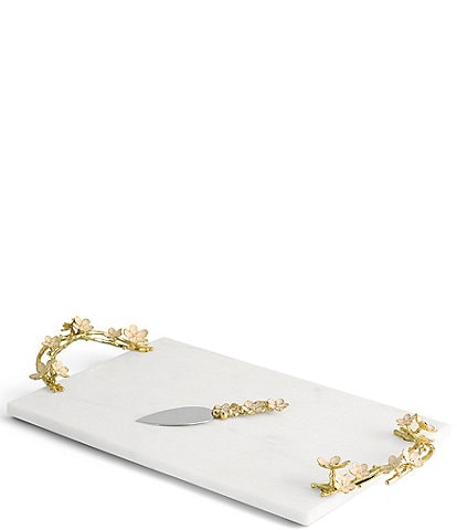 Michael Aram Cherry Blossom Large Cheese Board with Spreader