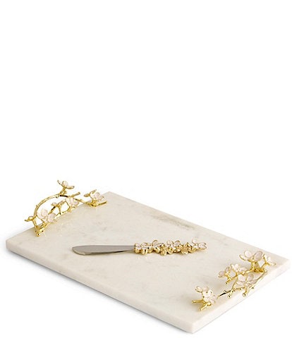 Michael Aram Cherry Blossom Small Cheese Board with Spreader