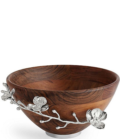 Michael Aram White Orchid Wood Solid Bowl