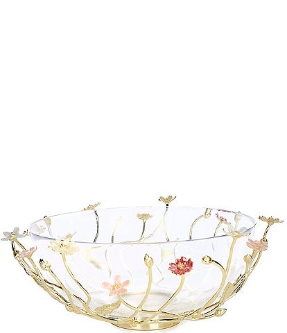 Michael Aram Wildflowers Large Glass Bowl
