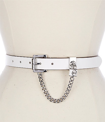 Michael Kors 0.9#double; Swag Chain Leather Belt
