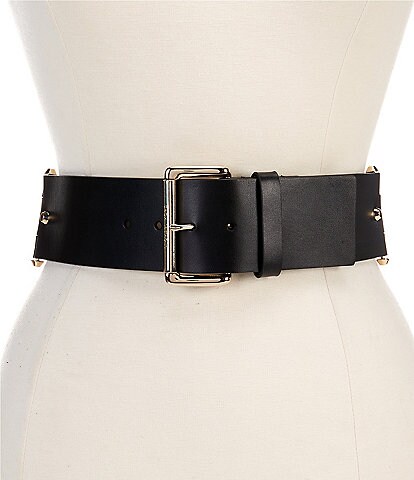 Michael Kors 2.5#double; Leather Hinge Belt
