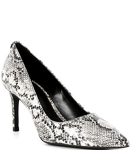 Michael Kors Alina Flex Snake Embossed Leather Pumps