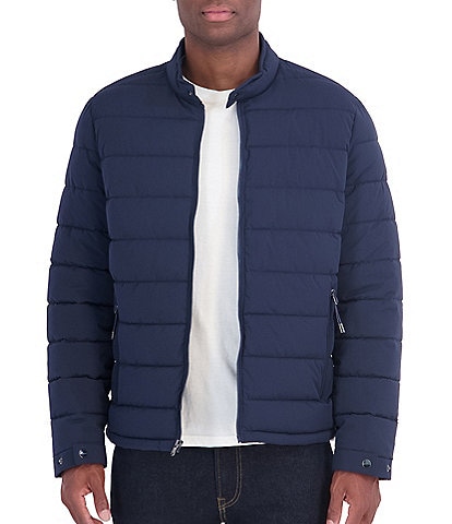 Michael Kors Argyle Stretch Moto Packable Jacket