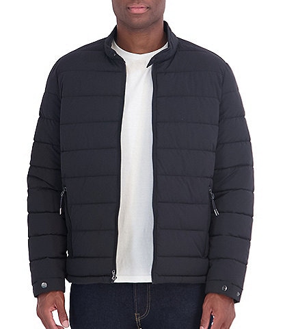 Michael Kors Argyle Stretch Moto Packable Jacket