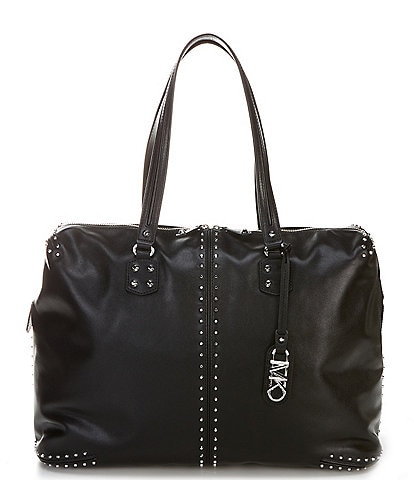 Michael Kors Astor Extra-Large Studded Leather Weekender Bag