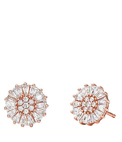 Michael Kors Baguette Pinwheel Crystal Stud Earrings