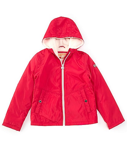 Michael Kors Big Girls 7-16 Long Sleeve Plush-Lined Hooded Rain Jacket