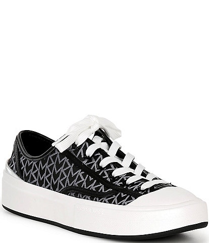 Michael Kors Blake Logo Jacquard Lace Up Sneakers