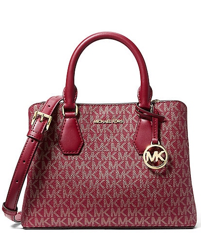 Michael Kors Camille Small Metallic Dot Satchel Bag