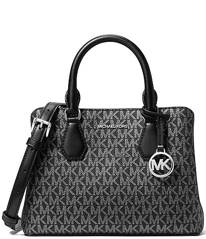 Michael Kors Camille Small Metallic Dot Satchel Bag