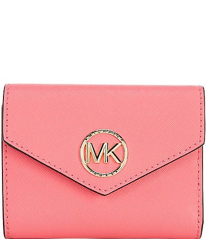 Amazon.com: MICHAEL Michael Kors Women's Leather Jet Set Travel Continental  Vanilla/Soft Pink One Size : Clothing, Shoes & Jewelry
