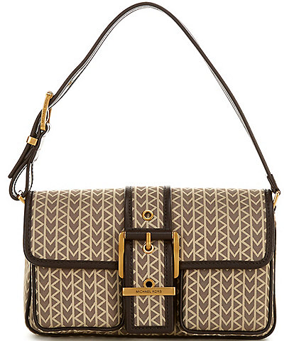 Michael Kors Colby Nylon Contrast Trim Medium Shoulder Bag