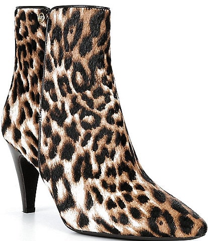 Michael Kors Daniela Leopard Print Calf Hair Booties