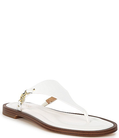Michael Kors Daniella Leather Flat Thong Sandals