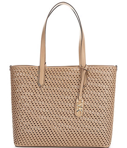 Michael Kors Eliza Extra-Large Hand-Woven Leather Tote Bag