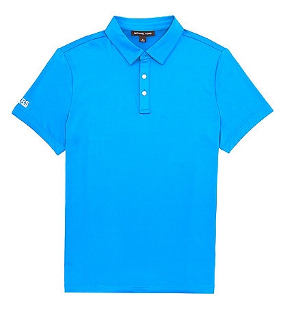 Michael Kors Golf Sleeve Logo Stretch Short Sleeve Polo Shirt