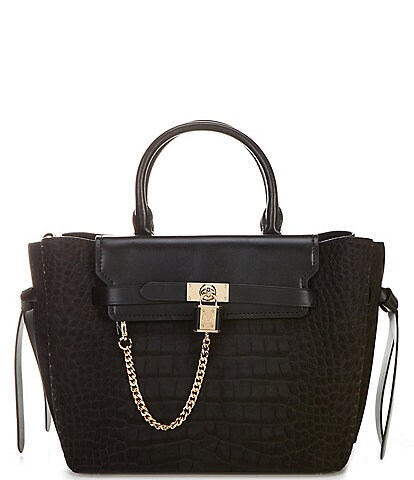 River Island Heritage Croc Vanity Case