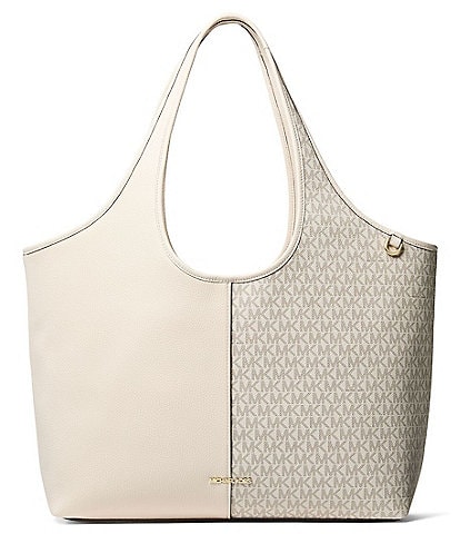 Michael Kors Henly Large Shopper Solid Logo Mix Tote Bag