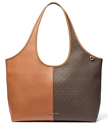 Michael Kors Henly Large Shopper Solid Logo Mix Tote Bag