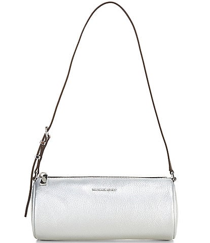 Michael Kors Izzy Metallic Small Barrel Pouchette Bag