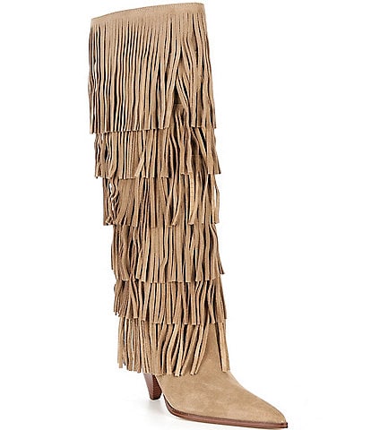 Michael Kors Jayla Suede Fringe Tall Boots