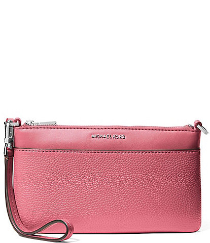 Michael Kors Jet Set Medium Pebbled Leather Convertible Wristlet