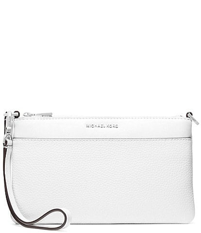Michael Kors Jet Set Medium Pebbled Leather Convertible Wristlet