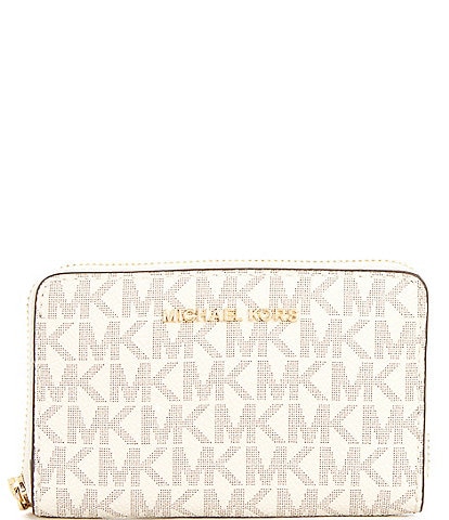 Michael Kors Jet Set Travel Small Coin Pouch ID Key Holder Wallet Yellow in  2023
