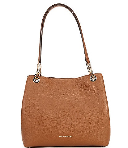 Charlotte Large Logo and Leather Top-Zip Tote Bag | Michael Kors