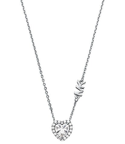 Michael Kors Kors Brilliance Heart Pendant Necklace