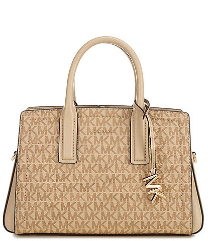 Michael Kors Laila Small Canvas Satchel Bag